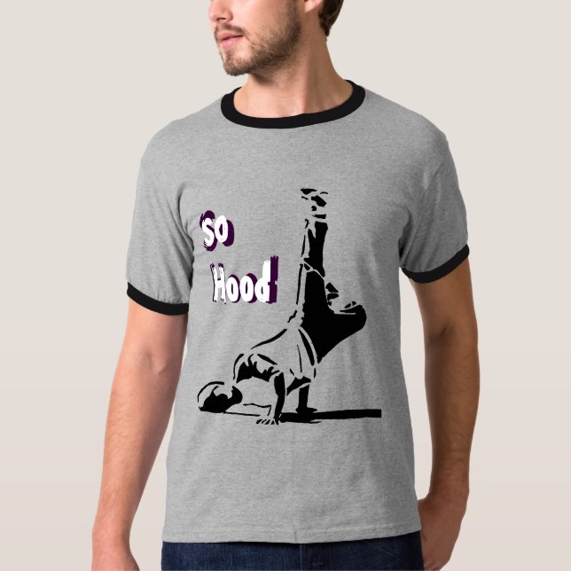 Camiseta Dança de hip hop no capô (Frente)