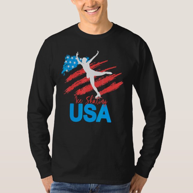 Camiseta Dança De Ice Com Suporte Para O Sinalizador Usa Da (Frente)