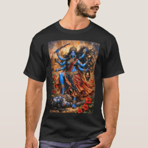 Camiseta Dança de Kali sobre Shiva
