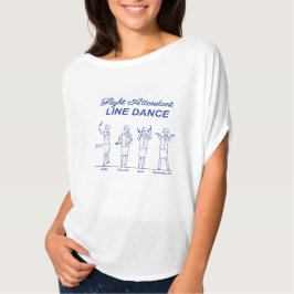 Camiseta Dança de Linha de Atendimento de Voo