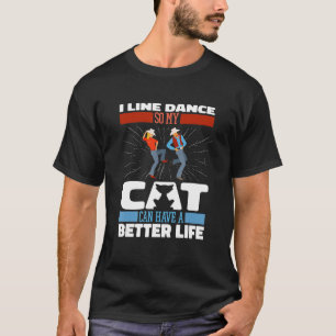 Camiseta Dança de linha de dança de música country country