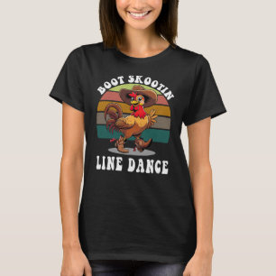 CAMISETA DANÇA DE LINHA DE ESQUOTINA DE INICIALIZAÇÃO