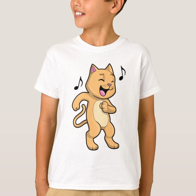 Camiseta Dança de Música Cat (Frente)