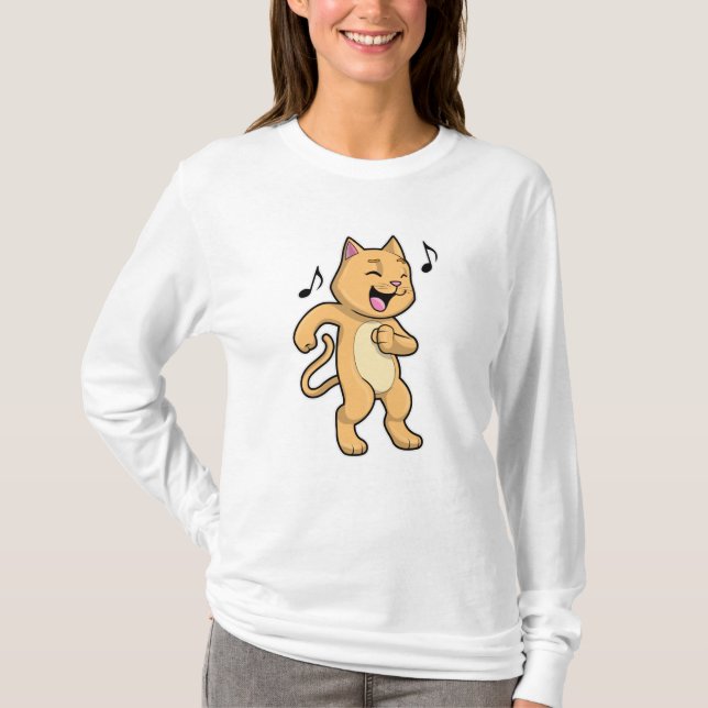 Camiseta Dança de Música Cat (Frente)