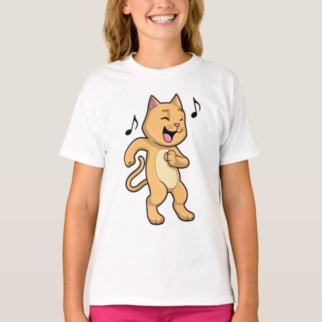 Camiseta Dança de Música Cat (Frente)