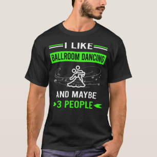 Camiseta Dança de Salão Verde 3 Pessoas