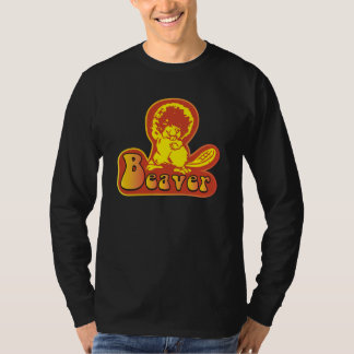 Camiseta dança do castor do estilo do vintage dos anos 70