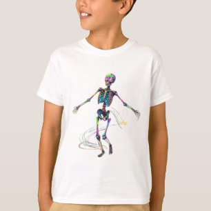 Camiseta Dança do esqueleto psicodélico