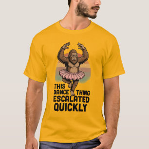 Camiseta Dança do Pé Grande Essa Coisa de Dança Escalou Rap