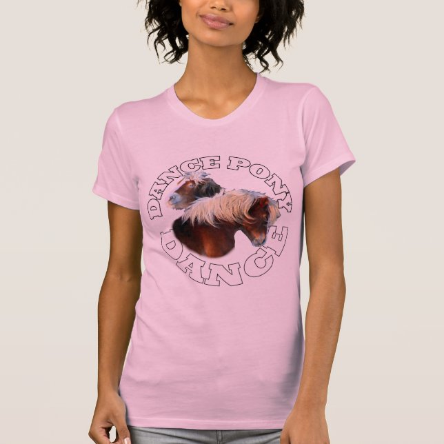 Camiseta Dança do pônei da dança (Frente)