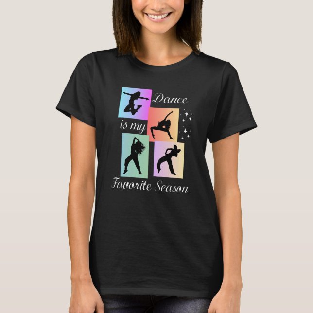 Camiseta Dança é minha estação favorita (Frente)