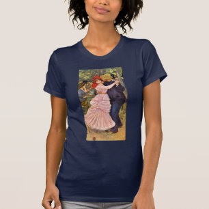 Camiseta Dança em Bougival por Pierre-Auguste Renoir