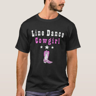 Camiseta Dança em Linha Cowgirl Música Country