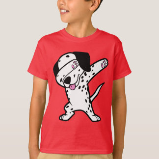 Camiseta Dança engraçada Dalmatian de toque ligeiro da