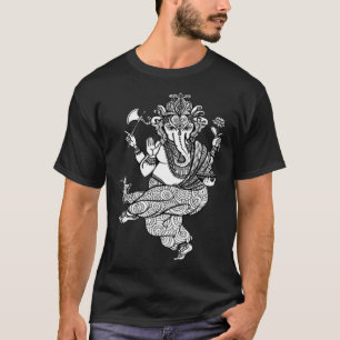 Camiseta Dança Ganesha Ganesh Chaturthi Indian Mandala Gr