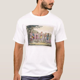 Camiseta Dança indiana canadense na noite (engra da cor