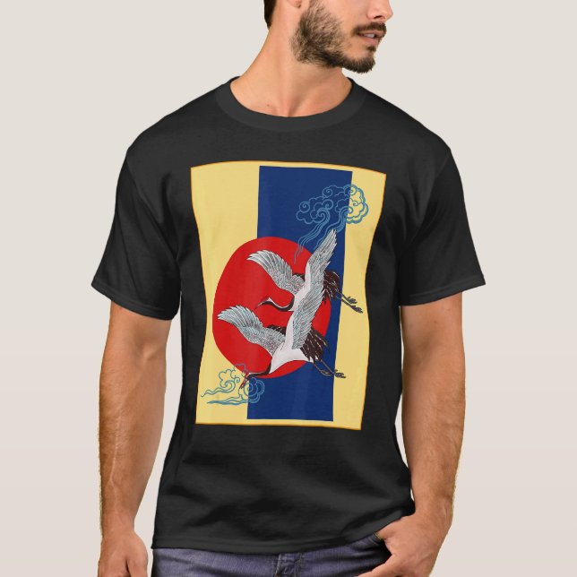 Camiseta Dança legal De Trabalho de arte De Pássaros De Cra (Frente)