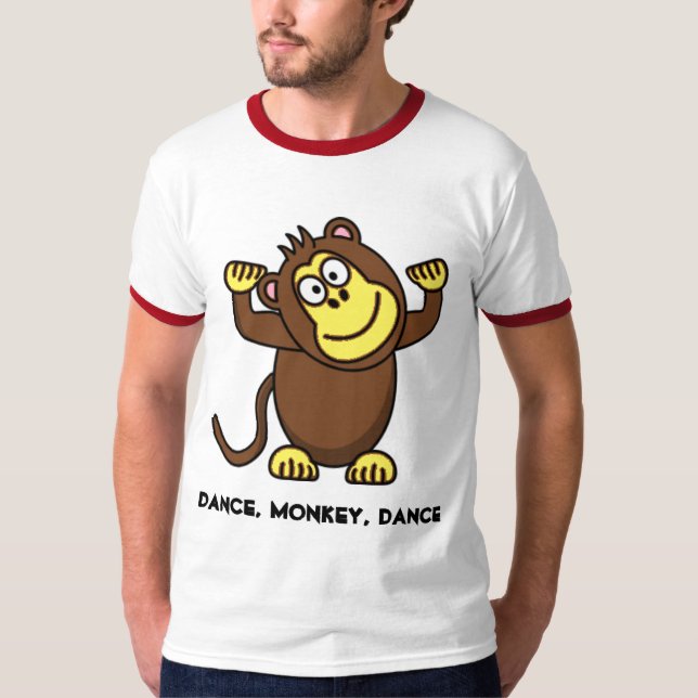 Camiseta Dança, Macaco, Dança (Frente)