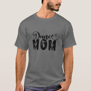 Camiseta Dança Mãe Leopard Engraçado Dança Mãe Dia de as mã