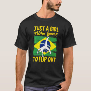 Camiseta Dança Marcial de Capoeira Brasileira Apenas Uma Ga