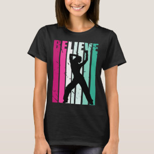 Camiseta Dança Motivacional de Meninas Rosa e Verde Acredit