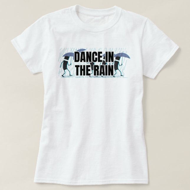 Camiseta Dança na Chuva | phozos (Frente do Design)