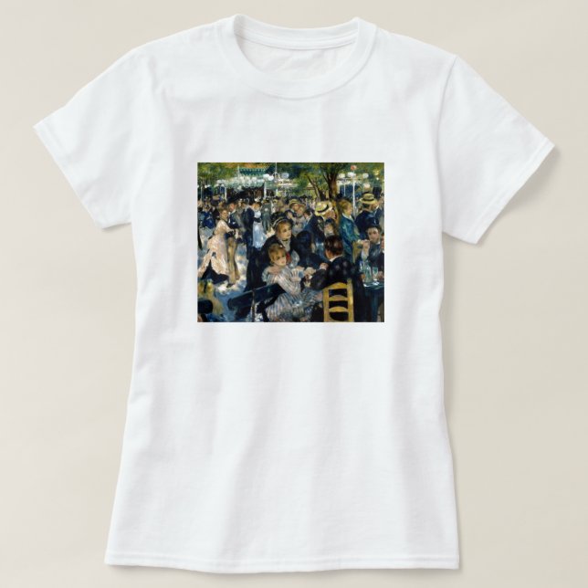 Camiseta Dança no Le Moulin de la Galette por Renoir (Frente do Design)