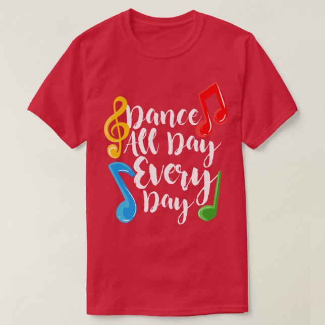 Camiseta Dança O Dia Todo (Frente do Design)