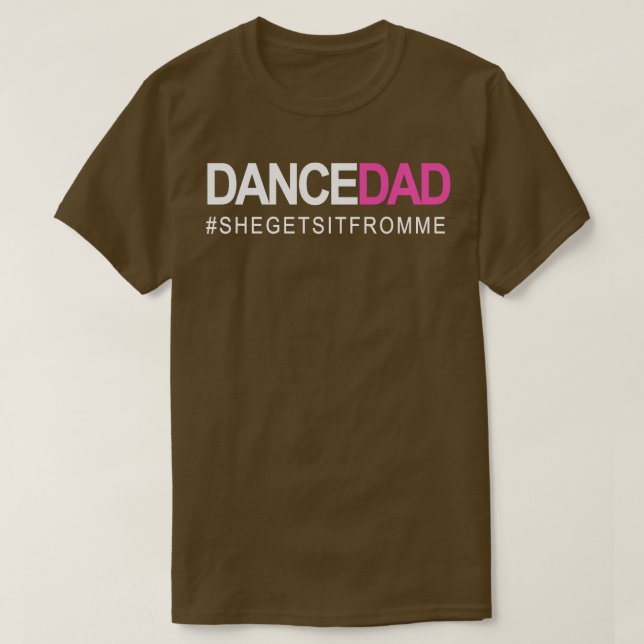 Camiseta Dança Pai N Pai Orgulhoso Dançando À Medida Que El (Frente do Design)