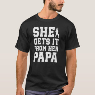 Camiseta Dança Papai Papai Engraçado Dançando de um Papai D