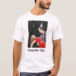 Camiseta Dança para a festa de Ano Novo