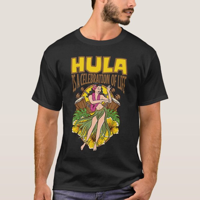 Camiseta Dança Polinésia Luau Hula (Frente)