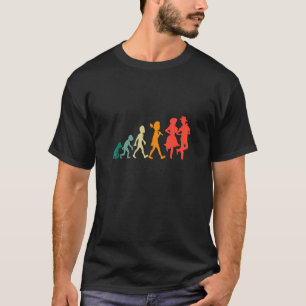Camiseta Dança Quadrada da Evolução Fãs de Dança Retro Engr