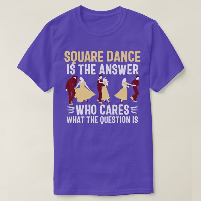 Camiseta Dança quadrada de mulheres dançarinas dançarinas c (Frente do Design)