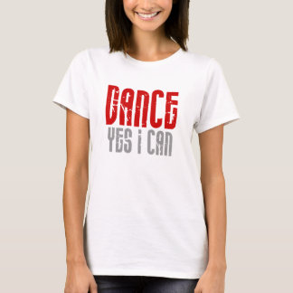 Camiseta Dança sim eu posso o T branco