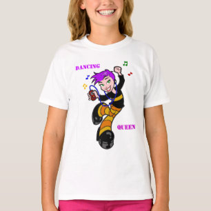 Camiseta Dança, t-shirt da campainha das Rainha-Meninas