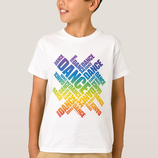 Camiseta Dança Tipográfica (Espectro) (Frente)