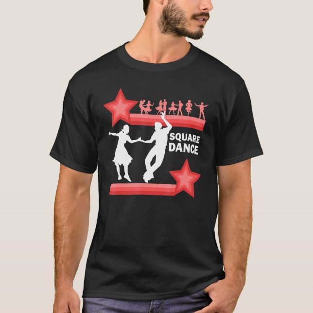 Camiseta Dança Tradicional para Dança Quadrada Ocidental (Frente)