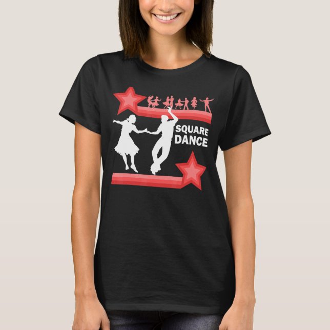 Camiseta Dança Tradicional para Dança Quadrada Ocidental (Frente)