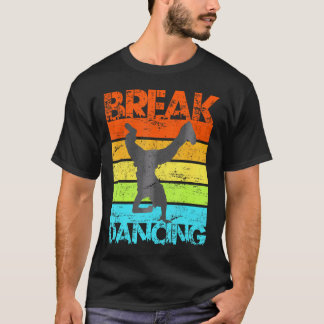 Camiseta Dança Urbana de dança de dança de B-Boy Break Hop