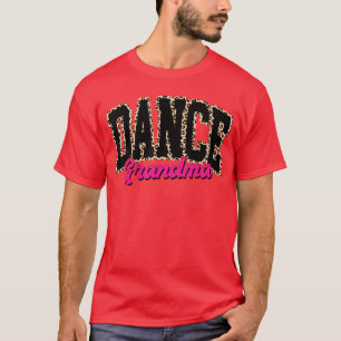 Camiseta Dança Vovó Leopardo Dançando Vida Garotas Mulheres