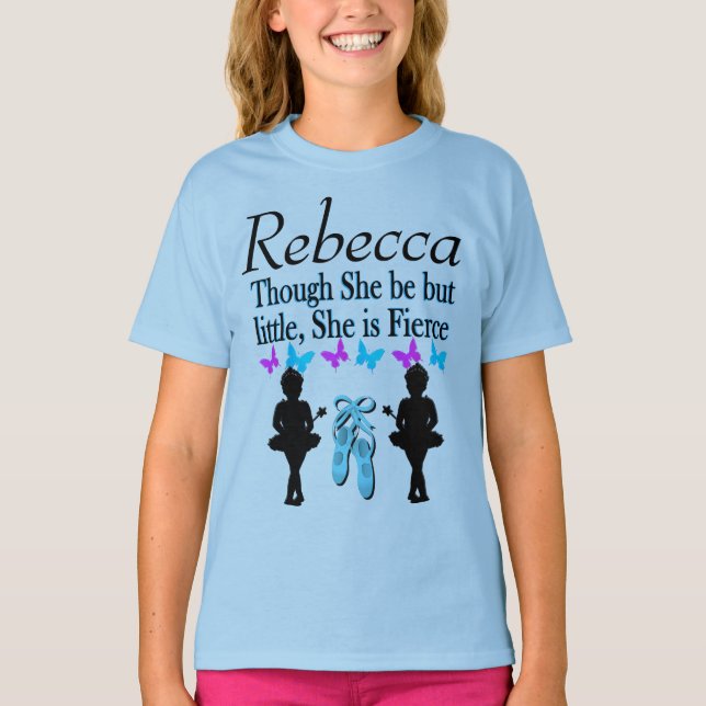 CAMISETA DANÇADOR DE BALÉ MAIS PEQUENO, MAS FIÉRCIO, PERSON (Frente)