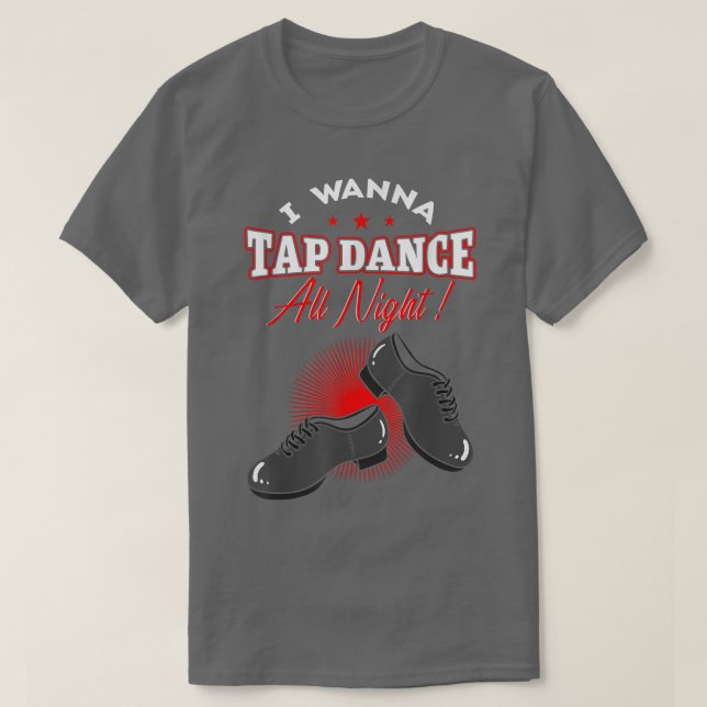 Camiseta Dançador de som do instrutor de dança Tap Dançando (Frente do Design)