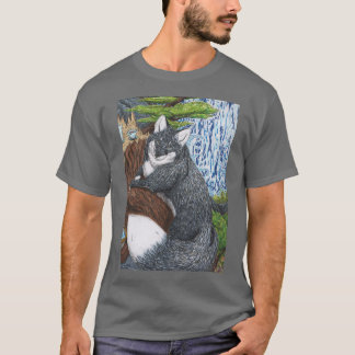 Camiseta Dançando água e raposa