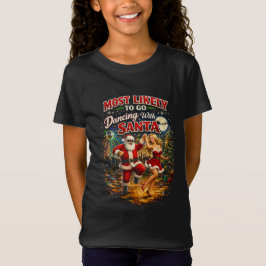 Camiseta Dançando com o Papai Noel