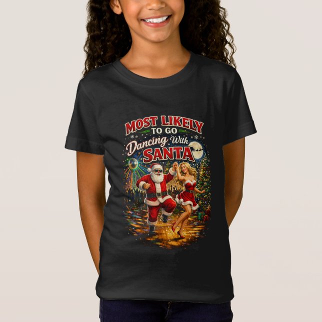 Camiseta Dançando com o Papai Noel (Frente)