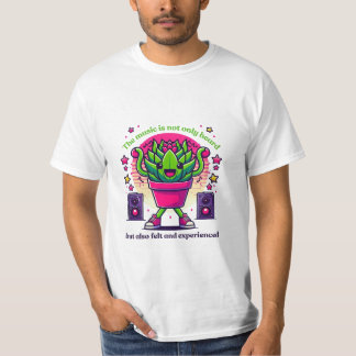 Camiseta Dançando Echeveria: Festa Suculenta Cute Kawaii