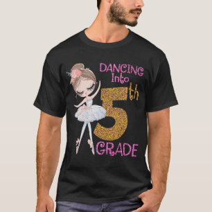 Camiseta Dançando Em 5 Grau Garota Ballerina Balé