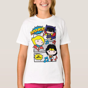 Camiseta Dançando Heróis Chibi