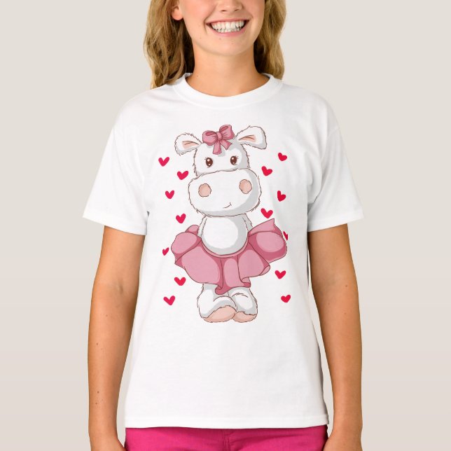 Camiseta Dançando Hippo Delight (Frente)